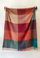 Large Check Blankets in Brushed Wool