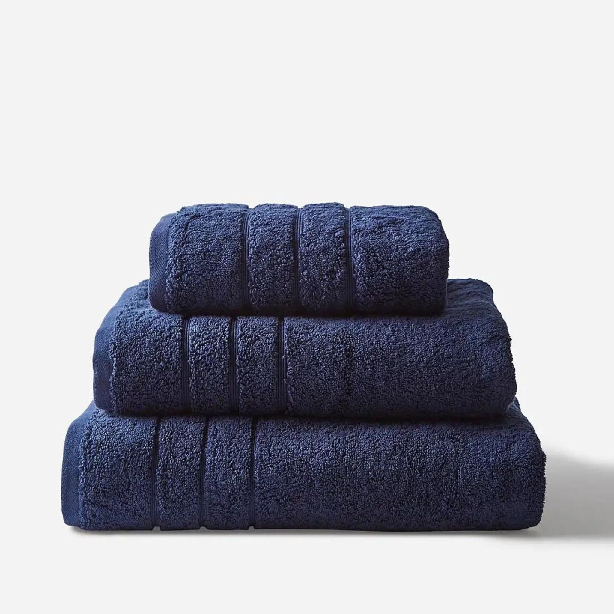 Supima Cotton Bath Towel Navy - Two Towels