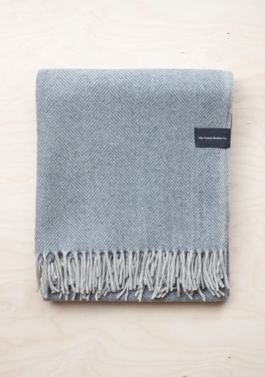 Herringbone Recycled Wool Blanket