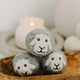 "Smiling Sheep" Hand-Felted Dryer Balls